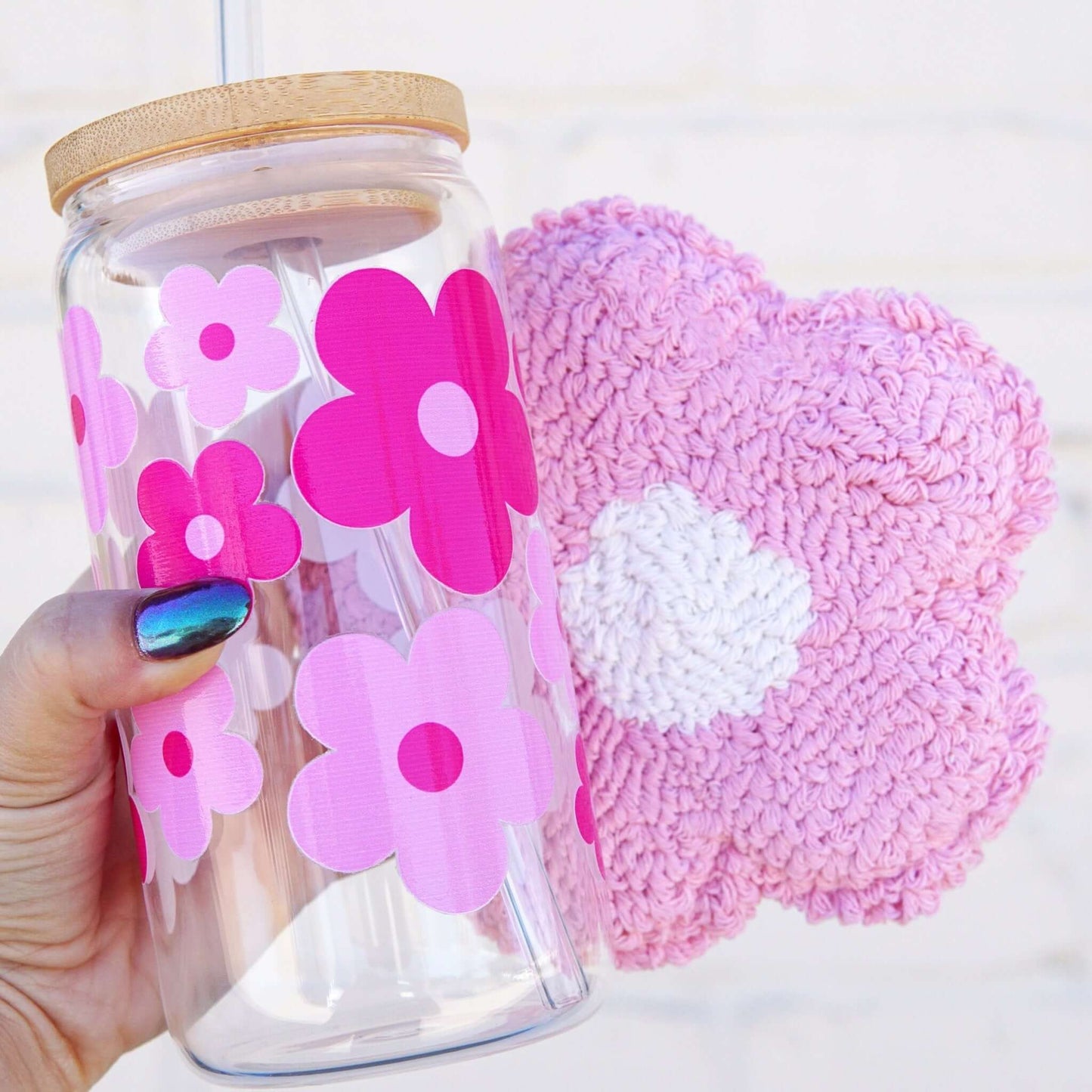 - Pink Daisy Cup Sip-Sip Hooray!
