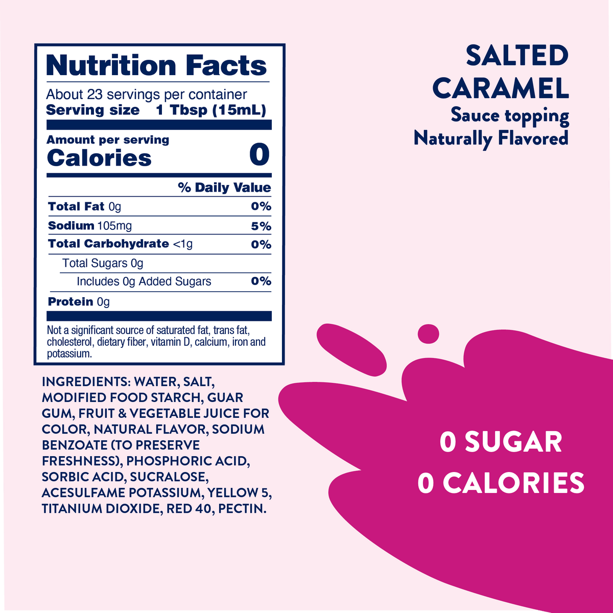 Jordan's Skinny Mixes - Sugar Free Salted Caramel Sauce