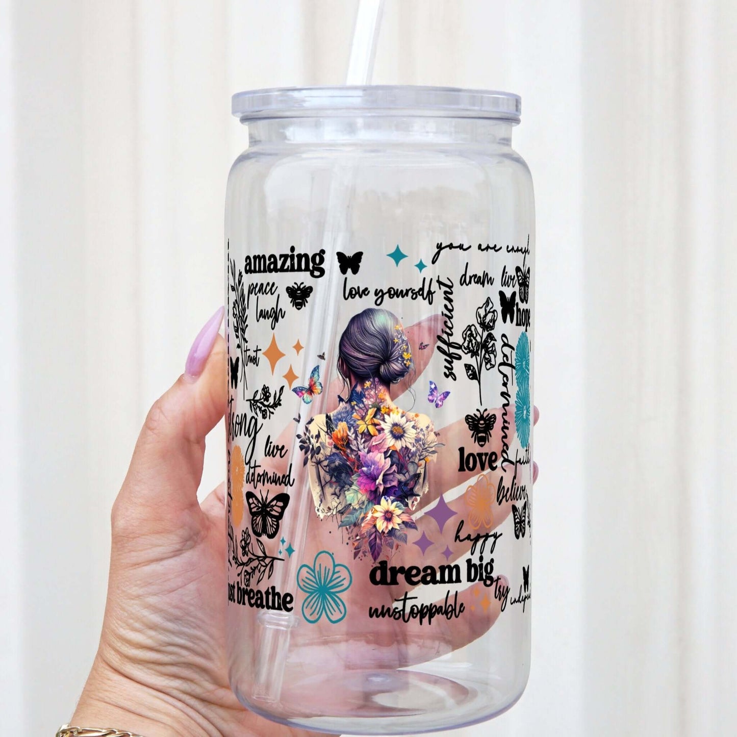 Flower Affirmations Cup Sip-Sip Hooray!