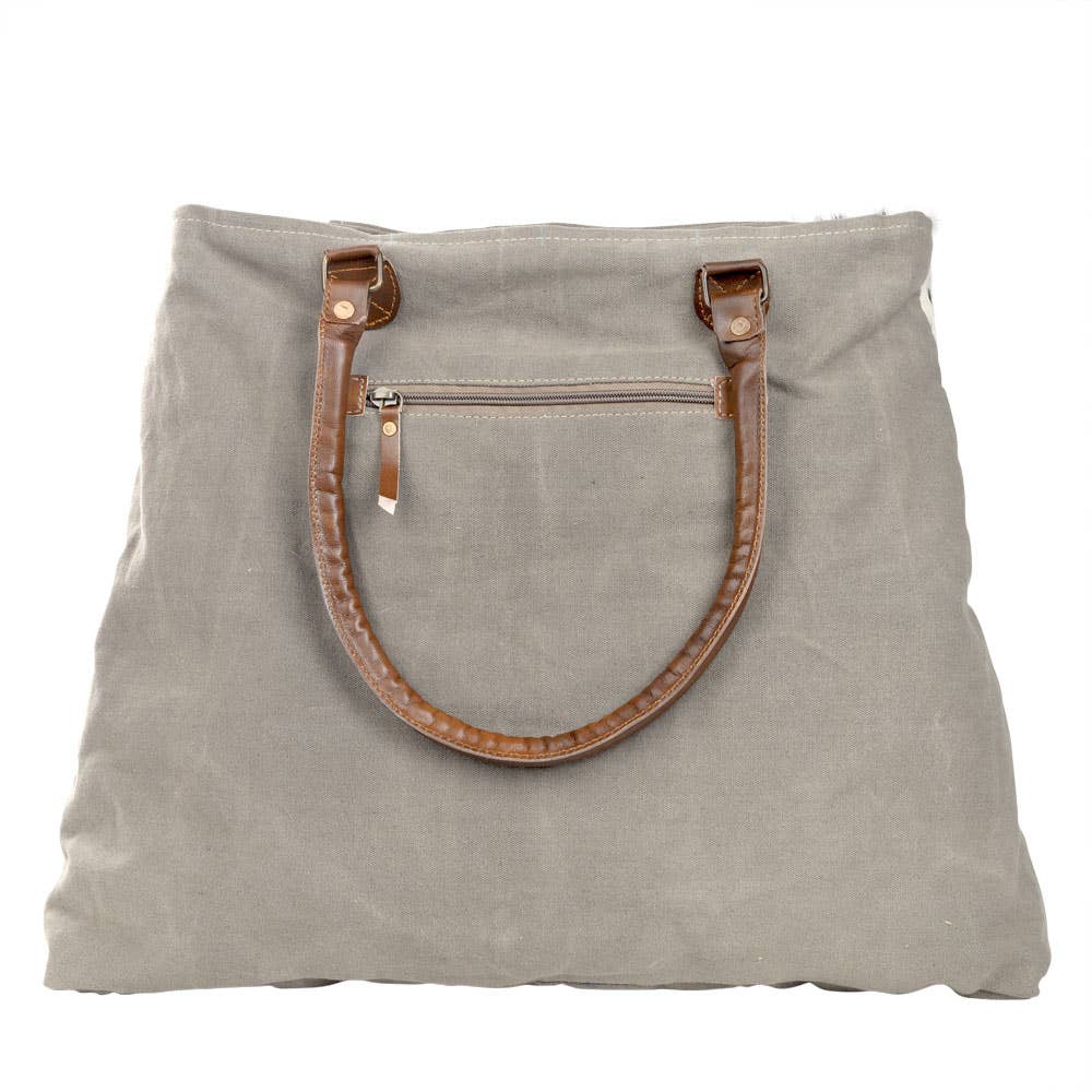 Deer And Star Cowhide Tote Bag