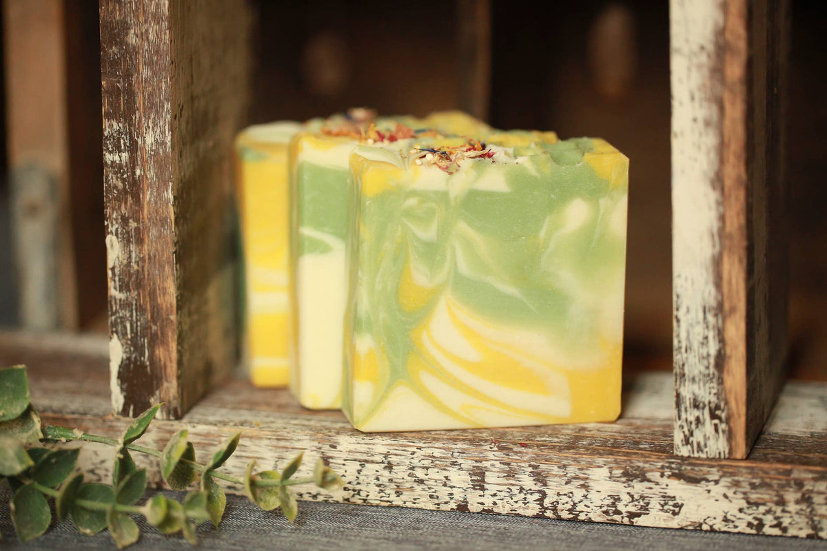 Faith and Grace Soap Co. - Honeysuckle Cold Process Bar Soap, 4 oz.
