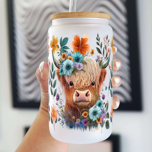 Highland Cow 16oz Sip-Sip Hooray! -