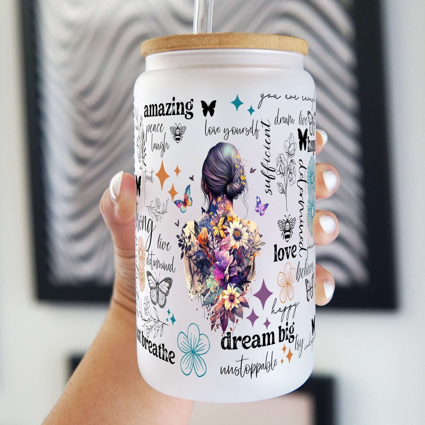 Flower Affirmations Cup Sip-Sip Hooray!