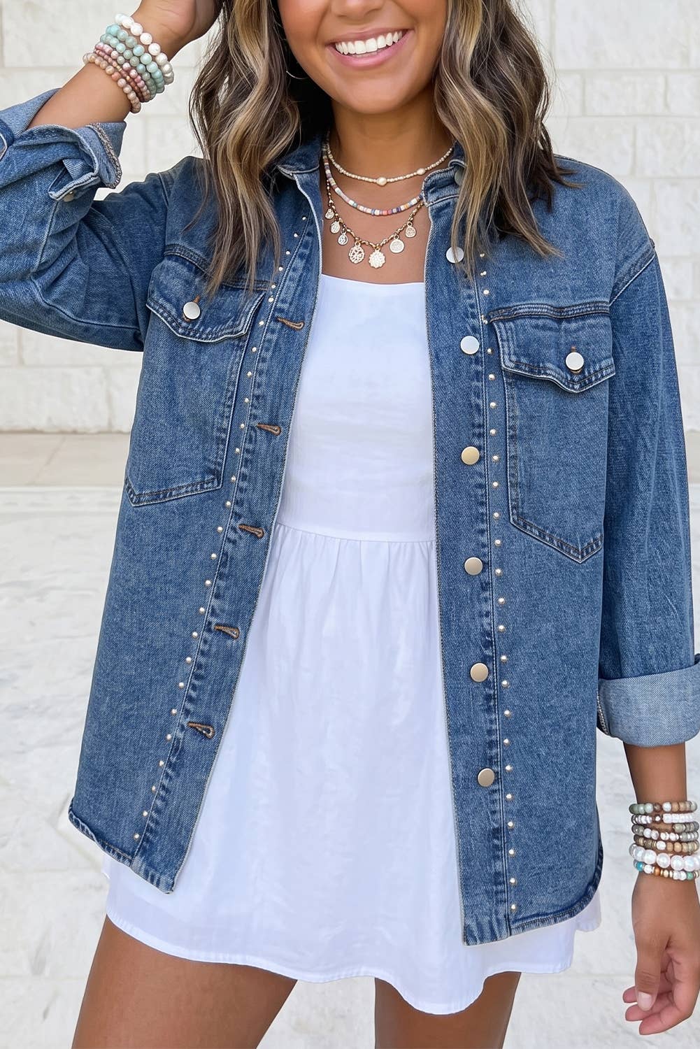 Western Style Long Sleeve Denim Jacket