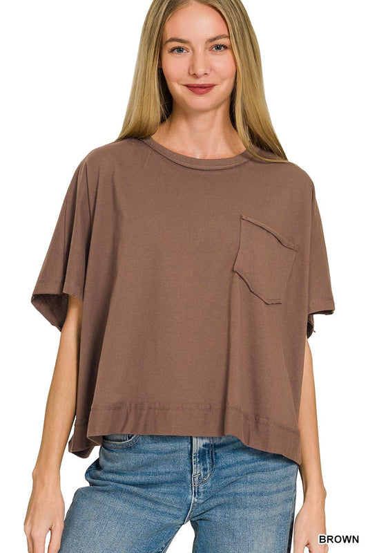 Exposed Seam Boxy Top