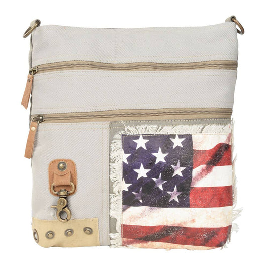 Clea Ray Canvas Bags & Clothing - American Flag Crossbody