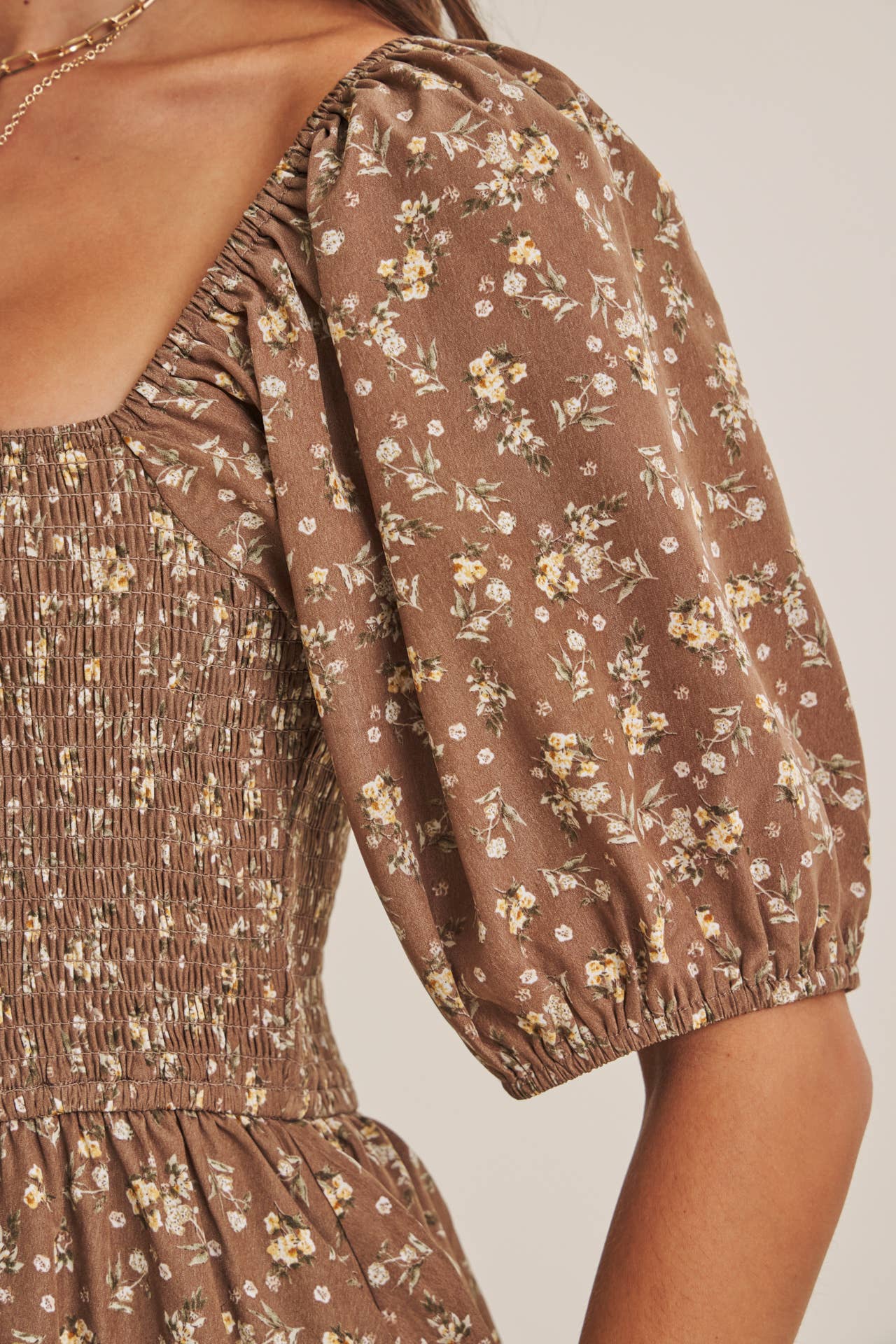 AUTUMN BLOOM TIERED MAXI DRESS