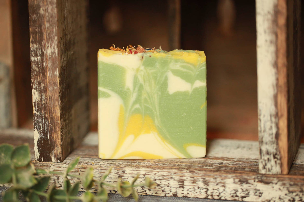 Faith and Grace Soap Co. - Honeysuckle Cold Process Bar Soap, 4 oz.