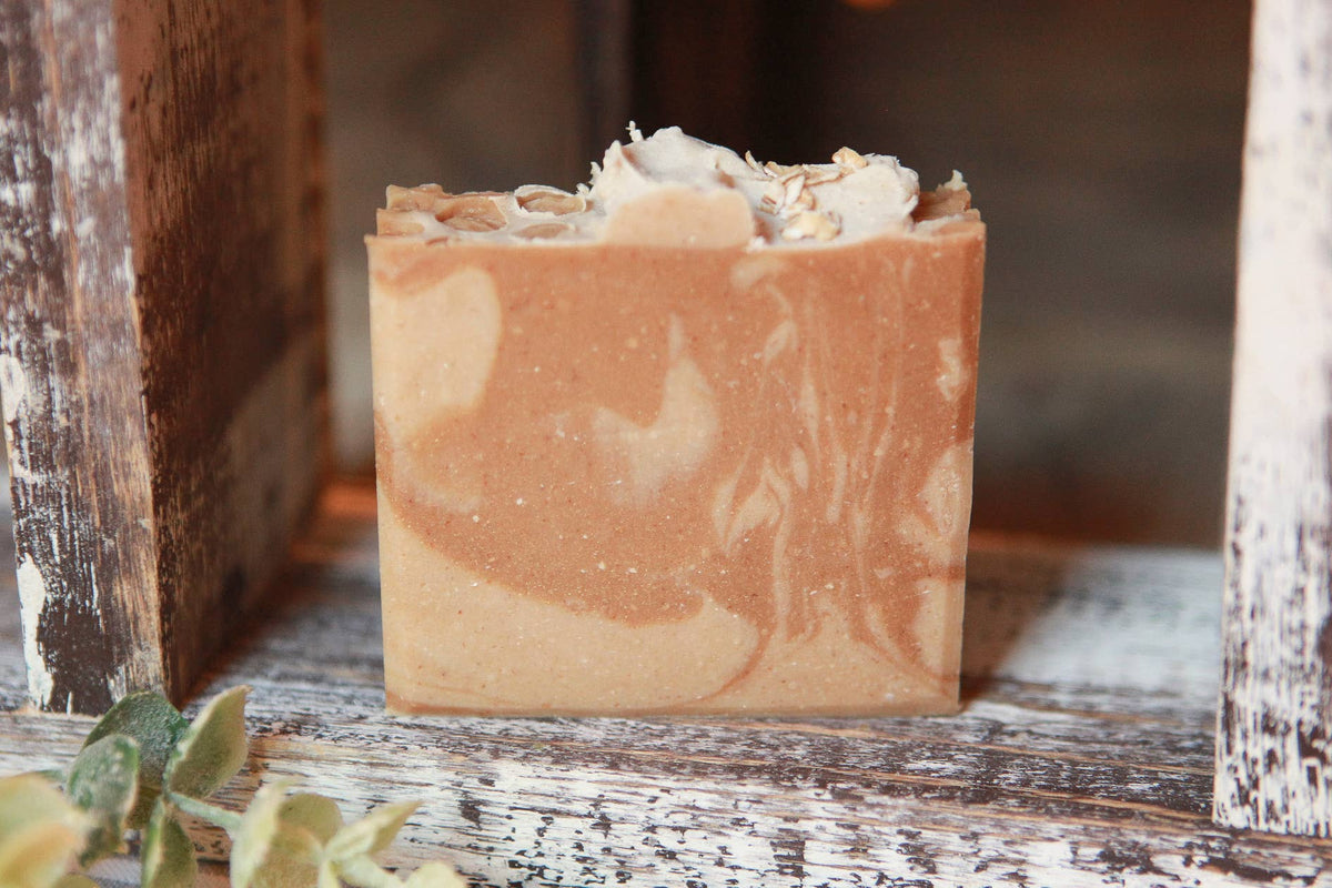 Oatmeal, Goats Milk & Honey Cold Process Bar Soap, 4 oz.