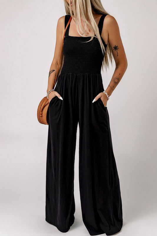 Wide Leg Jumpsuit with Pockets