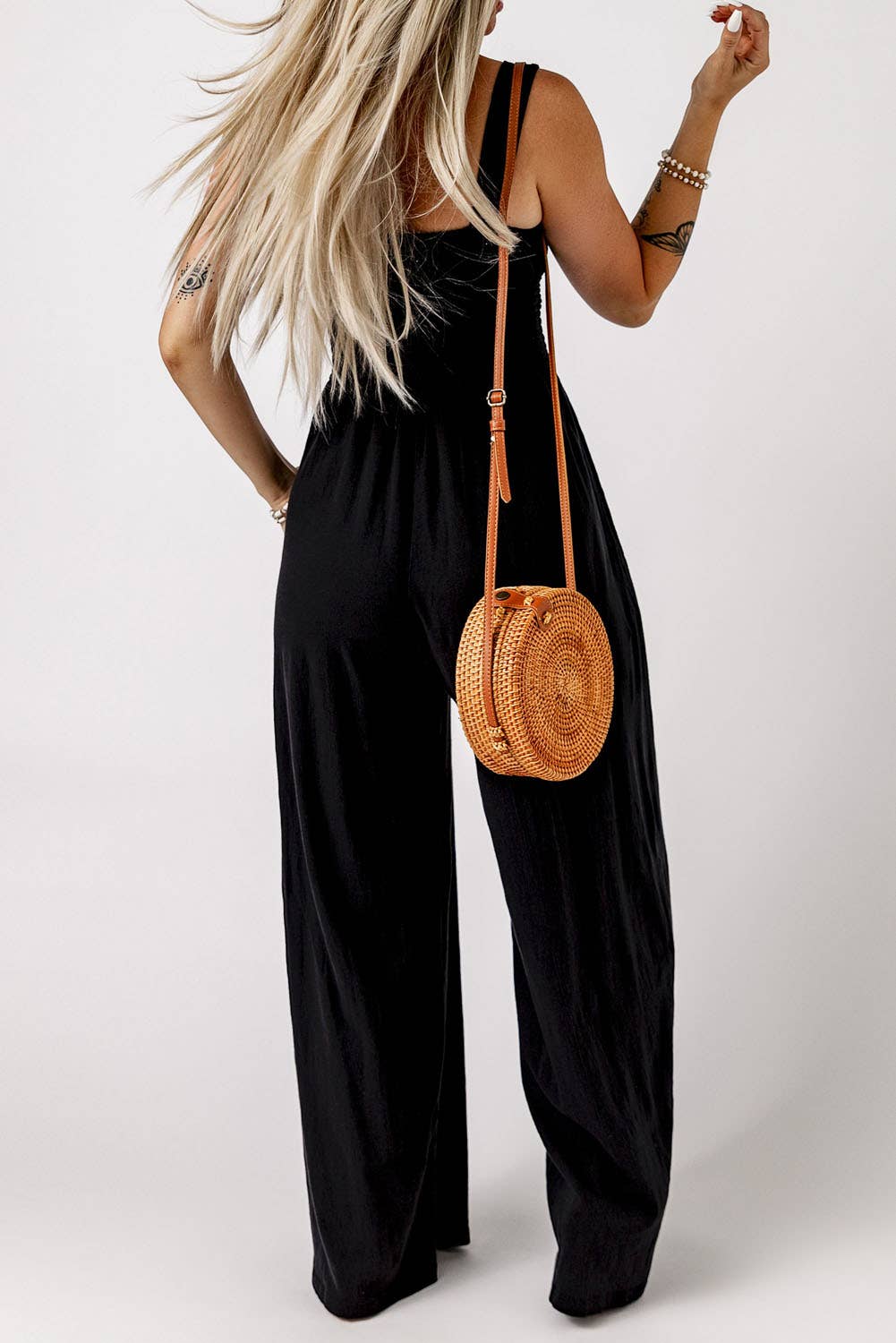 Wide Leg Jumpsuit with Pockets
