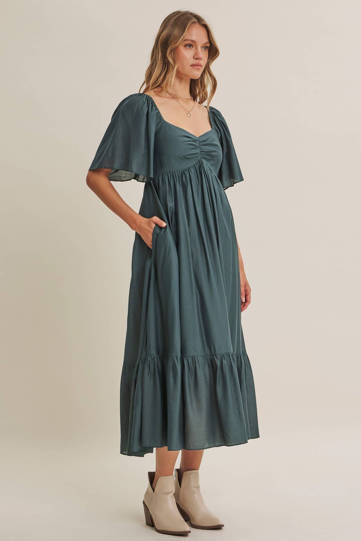 WILLOW SWEETHEART MIDI DRESS