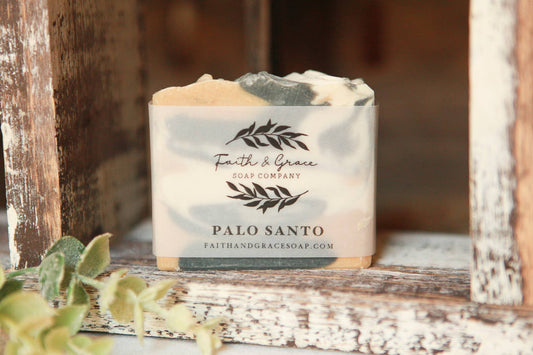 Faith and Grace Soap Co. - Palo Santo Cold Process Bar Soap, 4 oz.