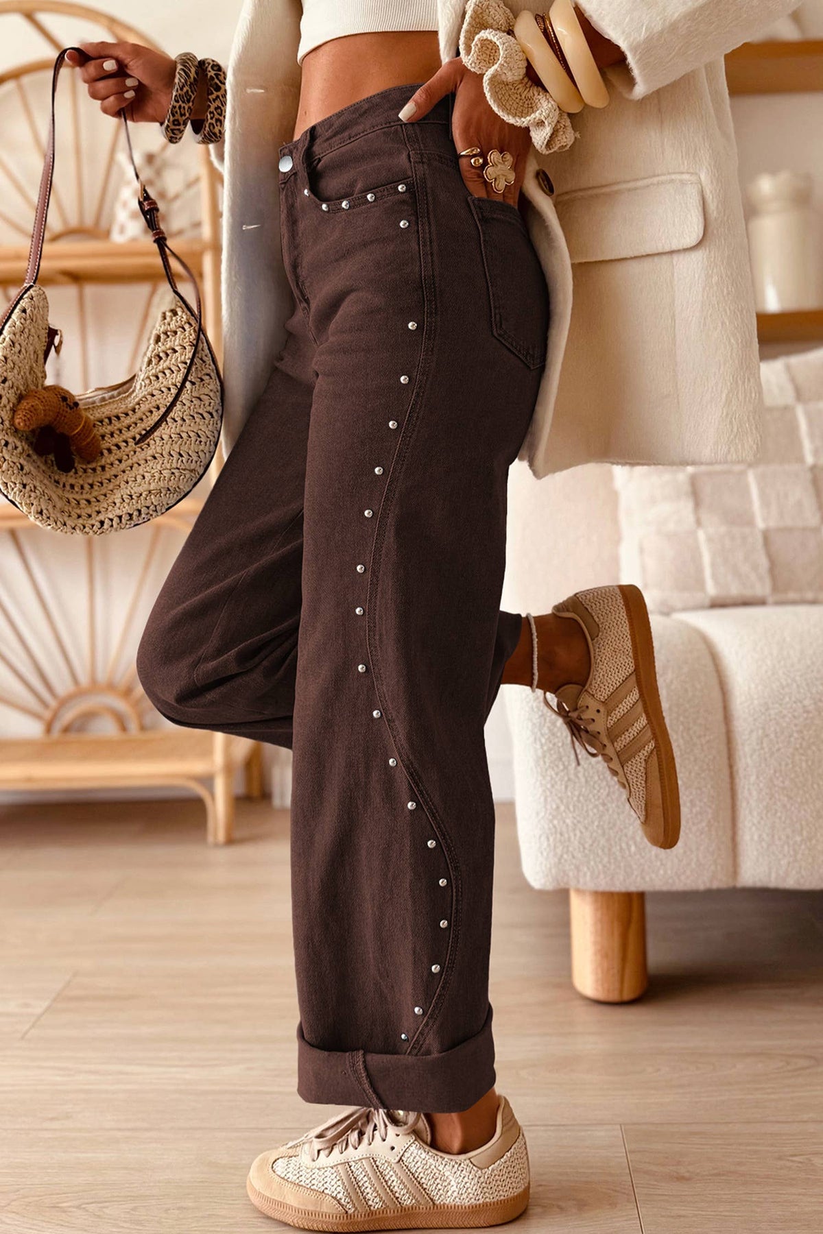 Rivet Detail Jeans