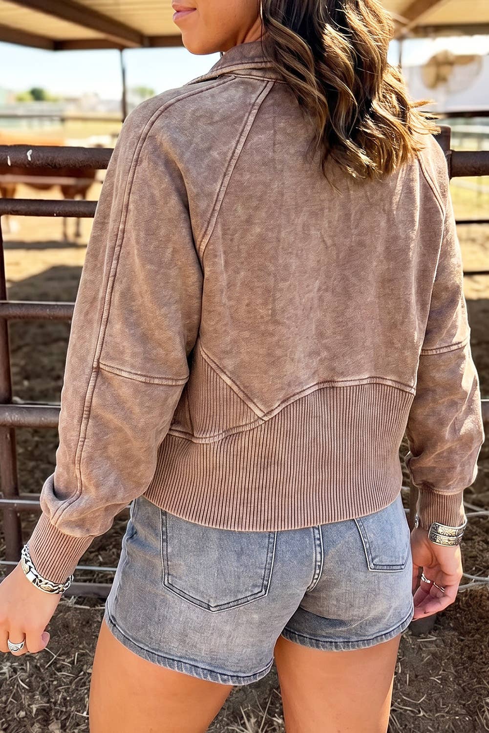 Vintage Half-Zip Sweatshirt