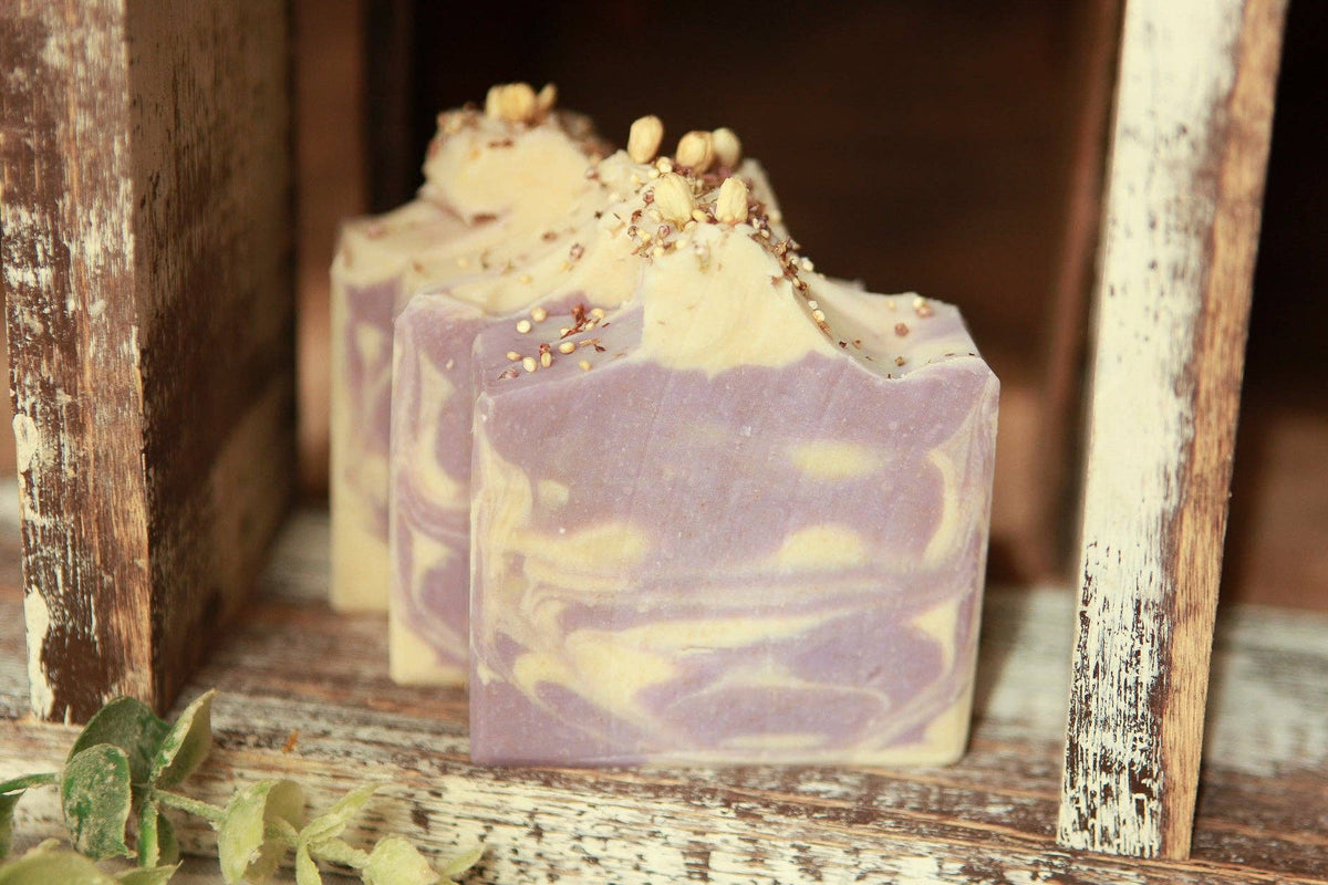 Blackberry Magnolia Goat Milk Cold Process Bar Soap 4 oz.