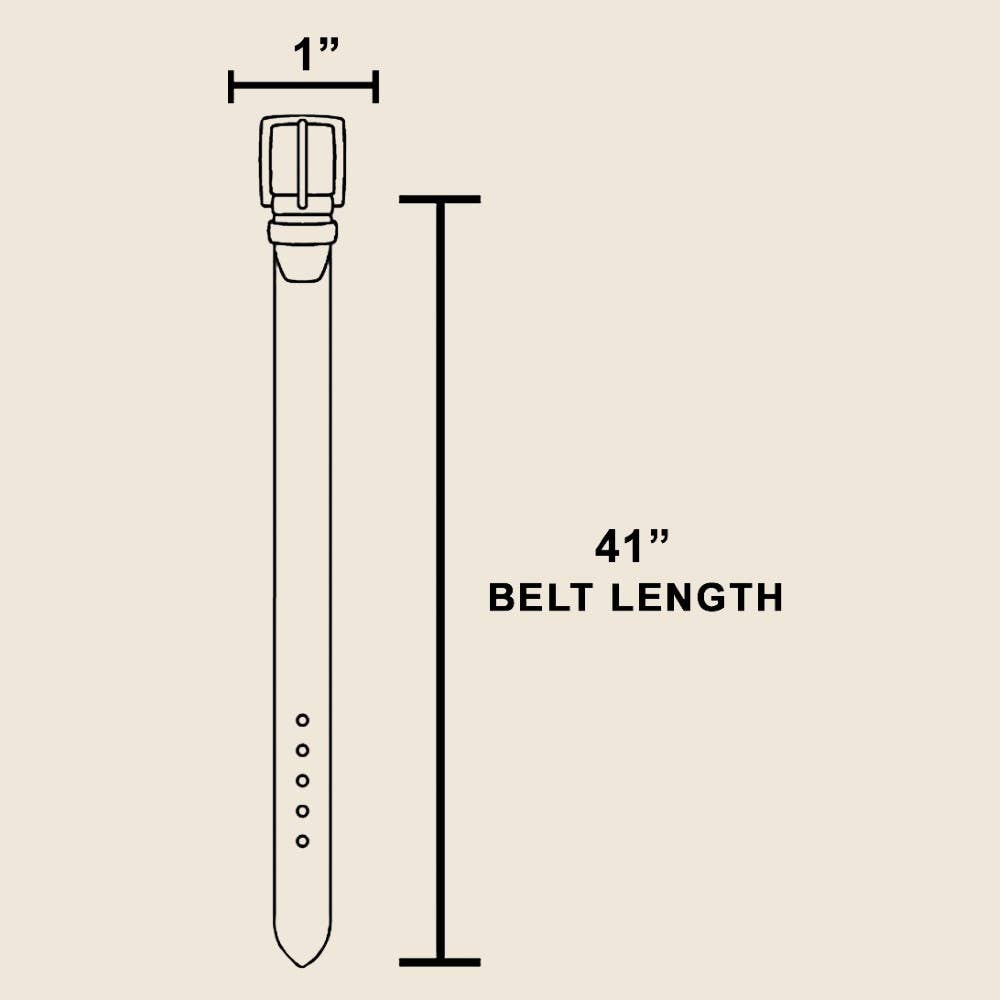 Concho Accent Suede Western Leather Belt