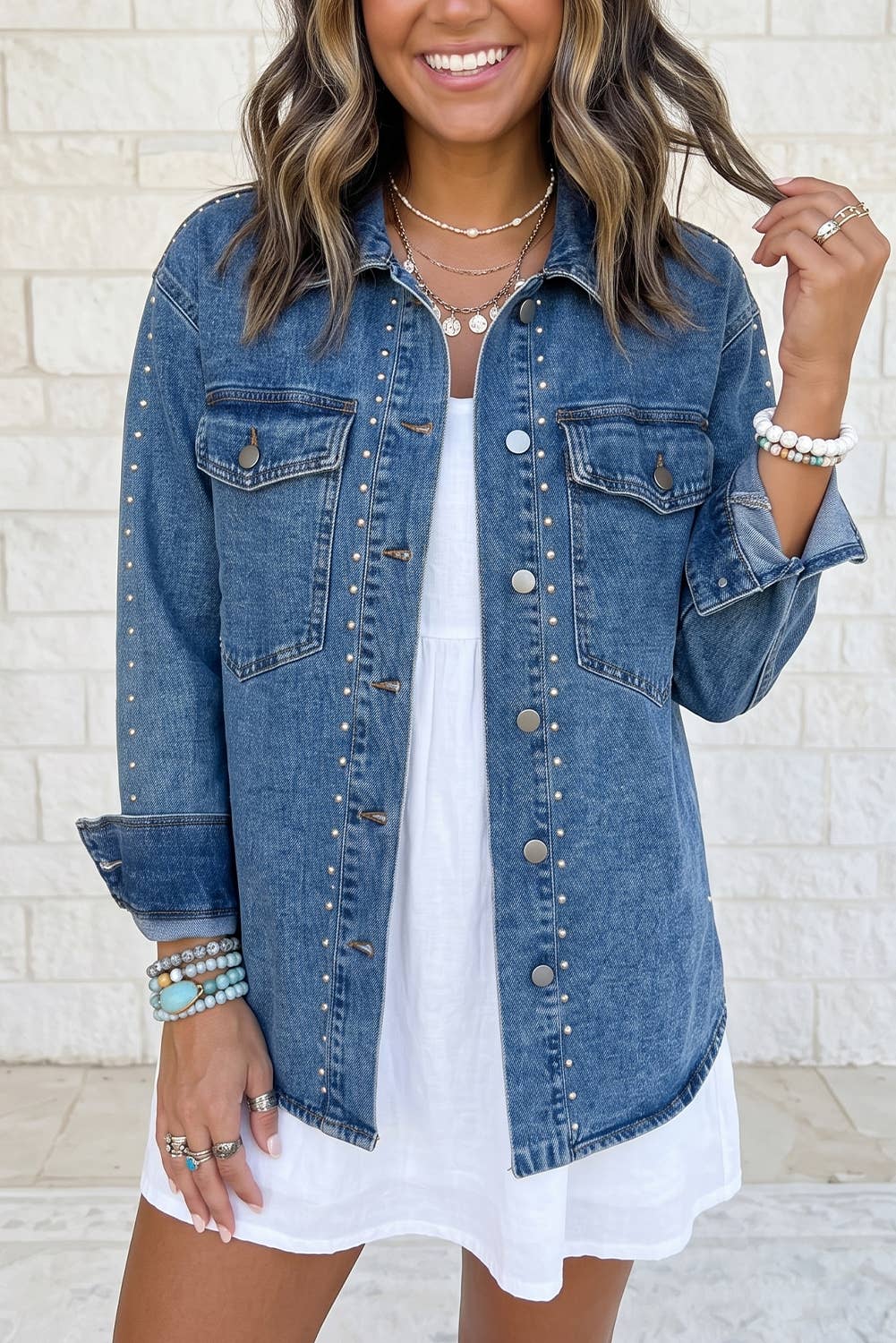 Western Style Long Sleeve Denim Jacket