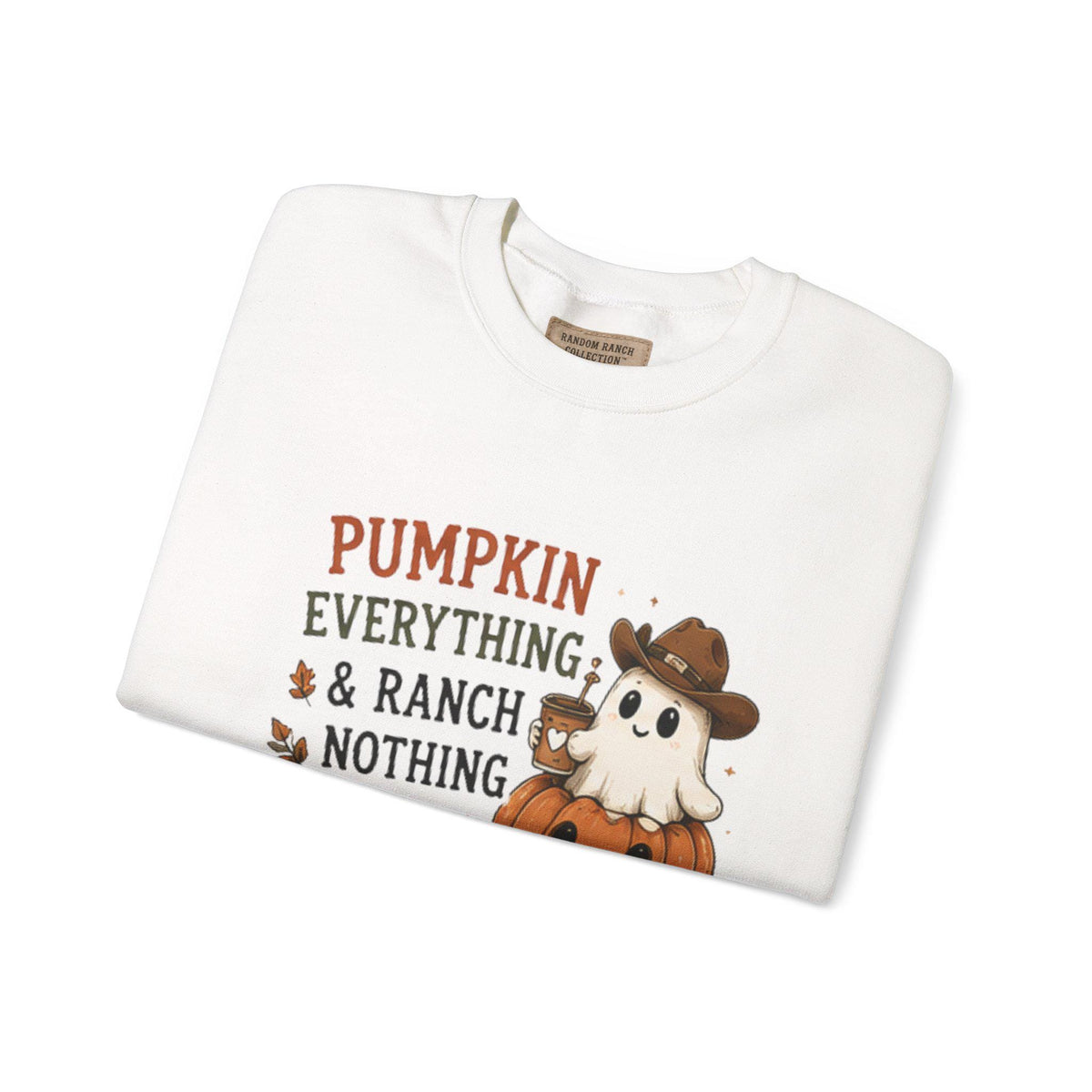Pumpkin Everything Ghost Sweatshirt | Fall Halloween Crewneck