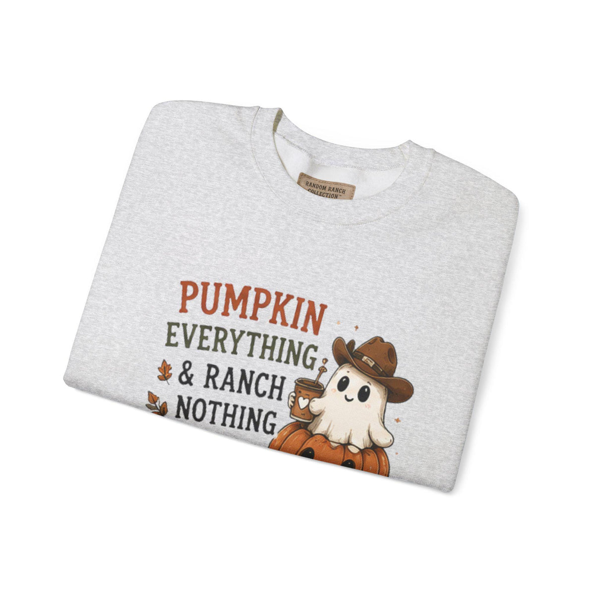 Pumpkin Everything Ghost Sweatshirt | Fall Halloween Crewneck