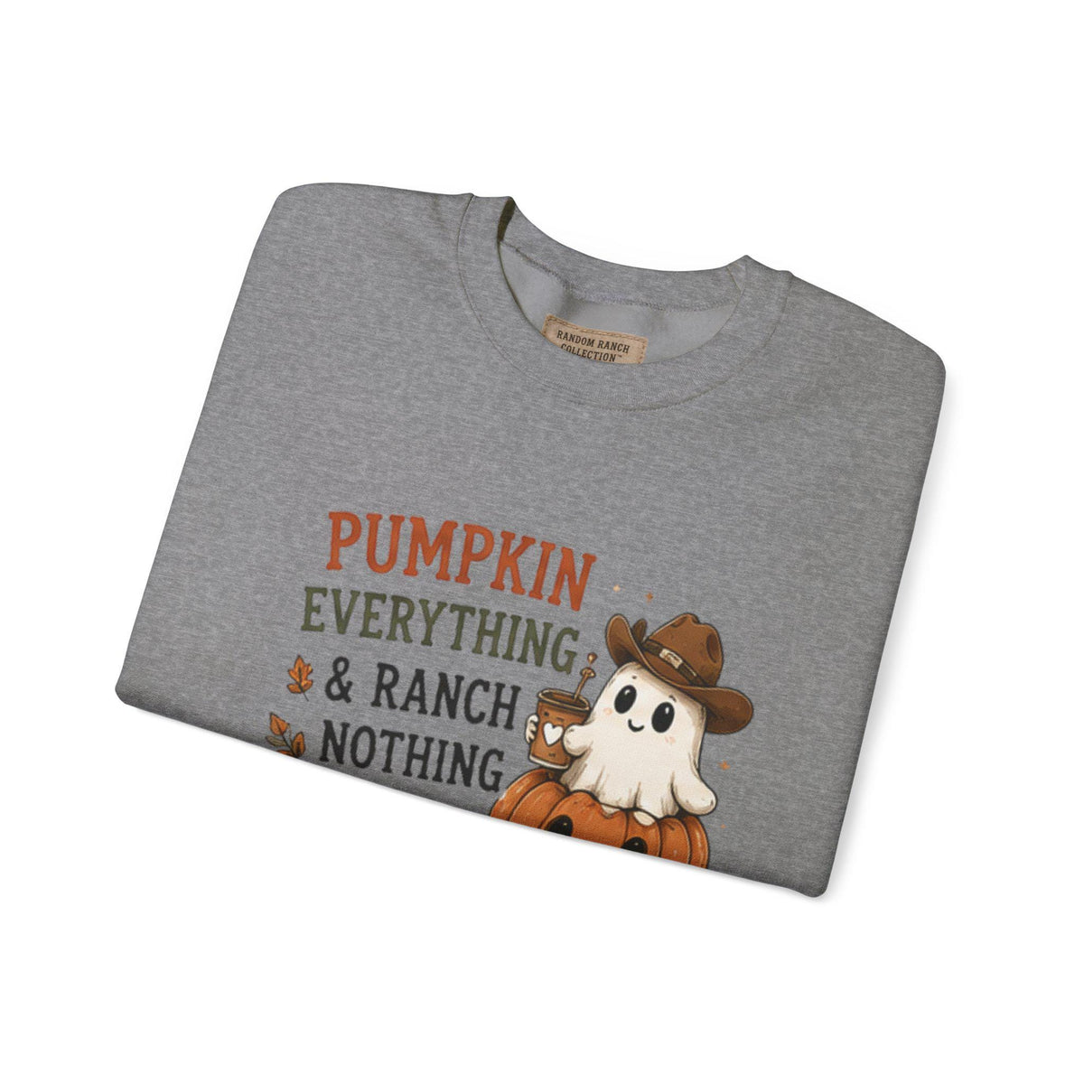 Pumpkin Everything Ghost Sweatshirt | Fall Halloween Crewneck