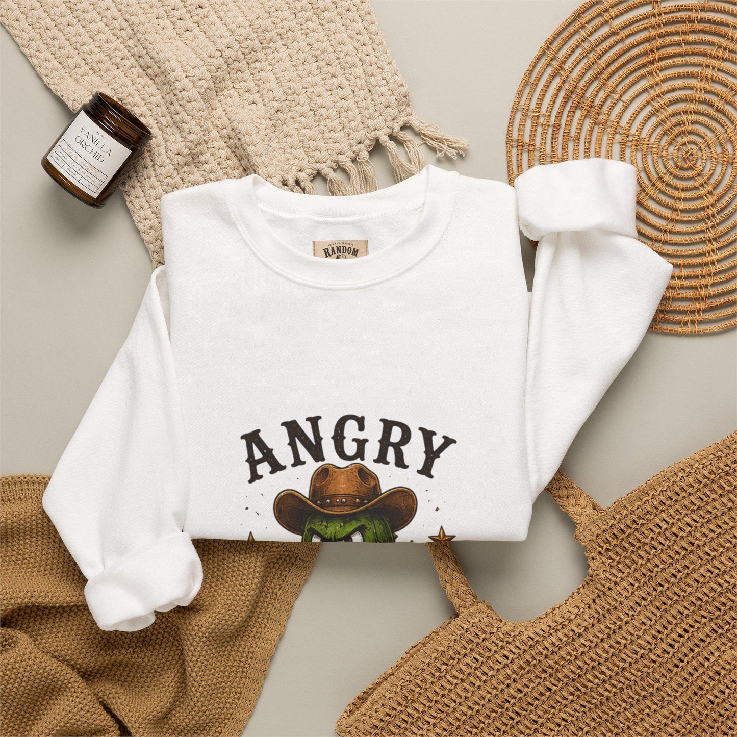 Angry Pickles Sweatshirt | Cowboy Pickle