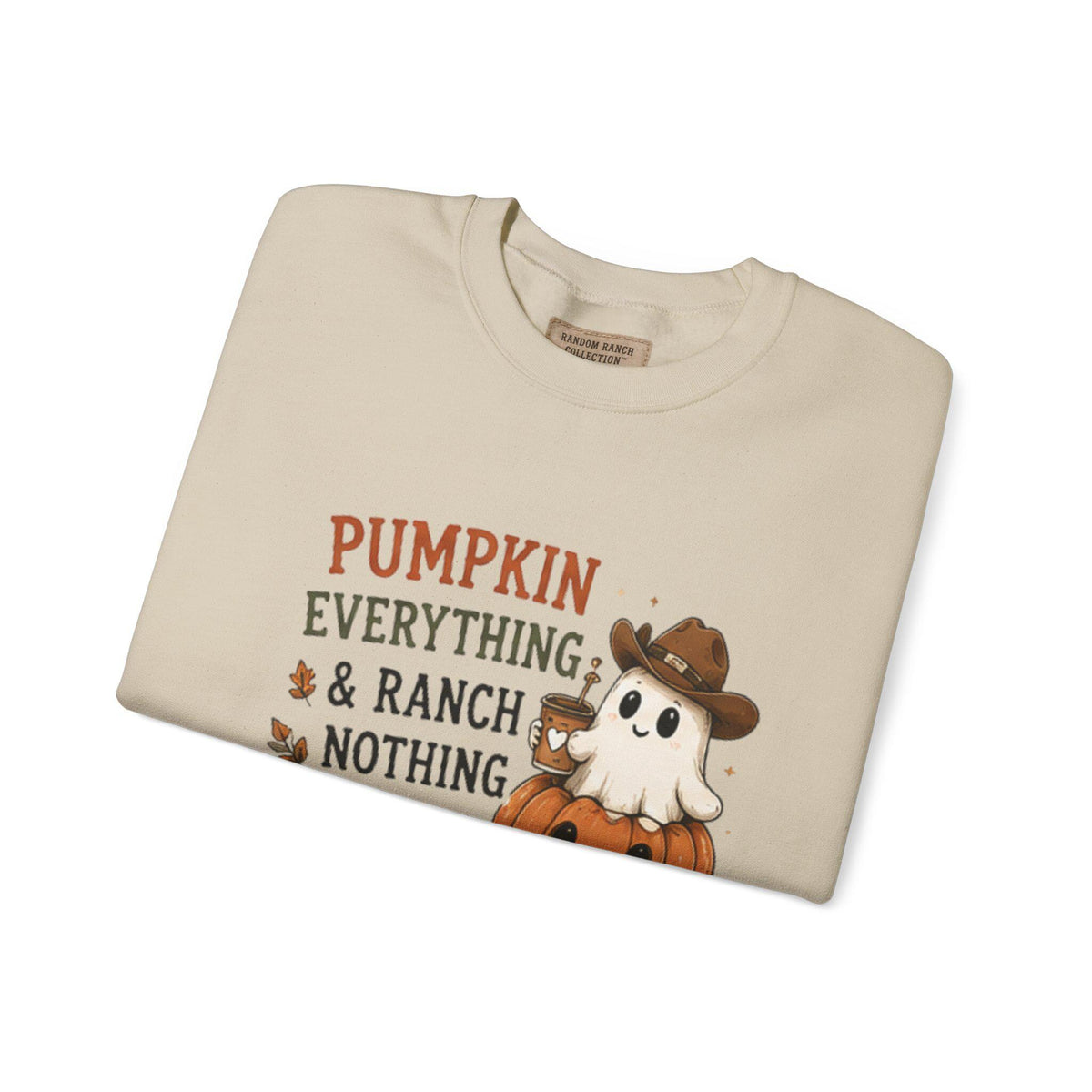 Pumpkin Everything Ghost Sweatshirt | Fall Halloween Crewneck