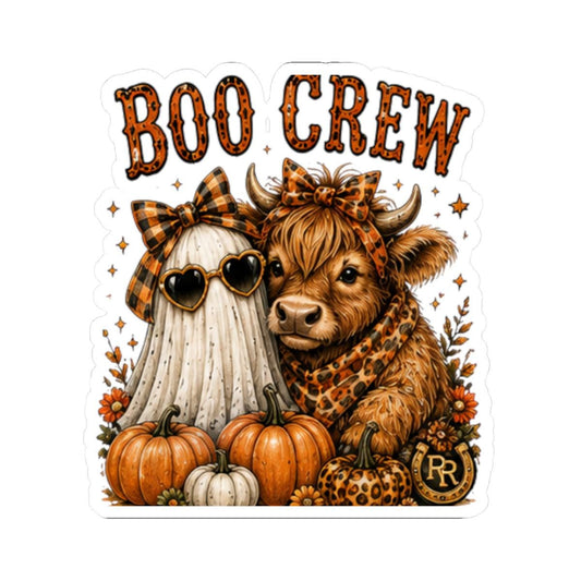 Ghost & Highland Cow Kiss-Cut Stickers