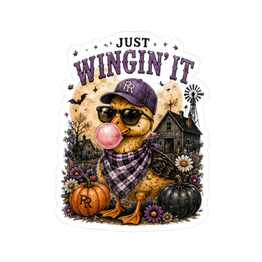 Just Winging it Kiss-Cut Stickers